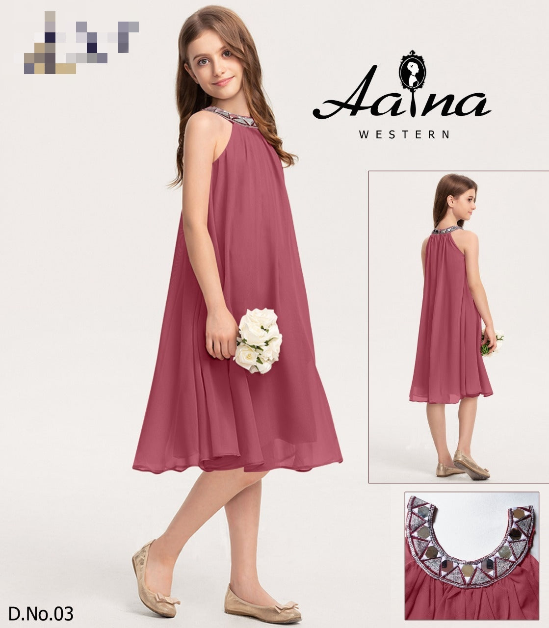 Beautiful Aaina Western Children Girl's Wear