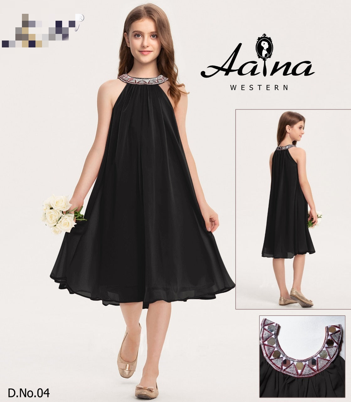 Beautiful Aaina Western Children Girl's Wear