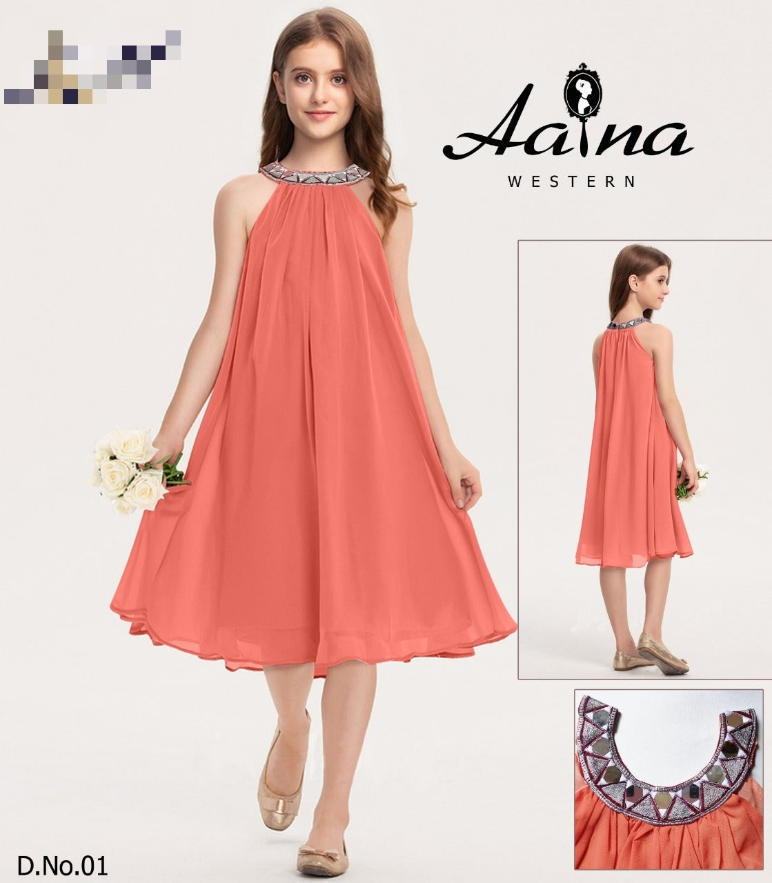 Beautiful Aaina Western Children Girl's Wear