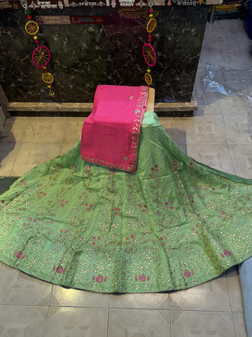 Rajasthani Traditional Pure Upara Silk Lehenga Chunni