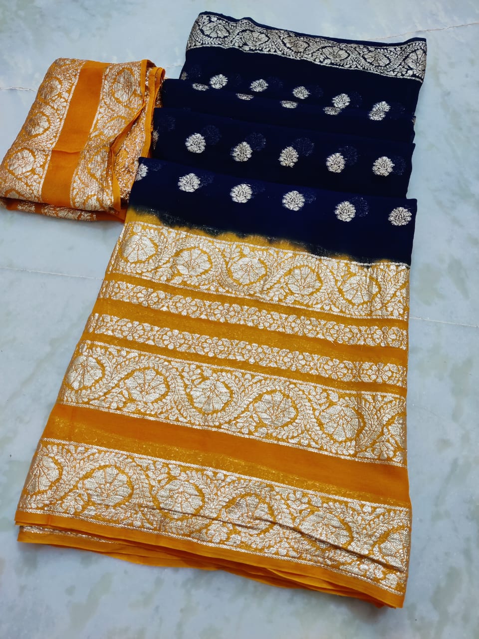 Beautiful Designer Pure Jaipur Georgette Saree