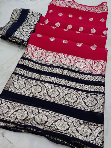 Beautiful Designer Pure Jaipur Georgette Saree