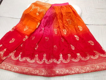 Beautiful Designer Multicolour Jaipuri Pure Russian silk Lehenga choli