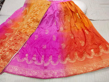 Beautiful Designer Multicolour Jaipuri Pure Russian silk Lehenga choli