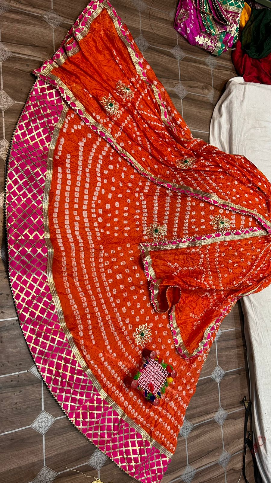 Buy SHYAMLATA Rajputi Poshak For Women Rajasthani Lehenga Choli Heavy  Embroidery Work Semi Stitched Shimmer Silk Fabric Traditional Pink  Rajasthani Dress (pink) at Amazon.in