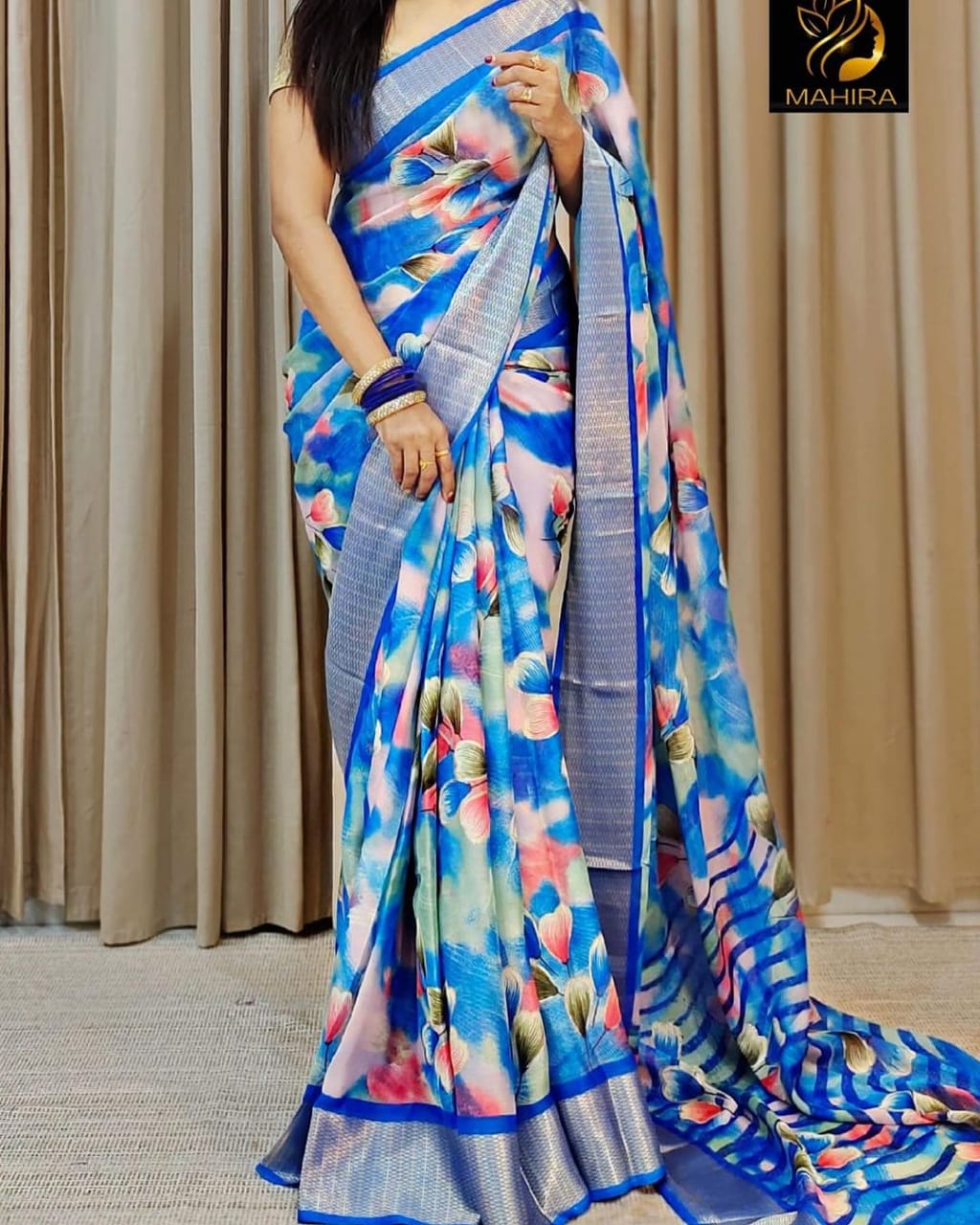 Beautiful Designer Special Pure Soft Chiffon Saree