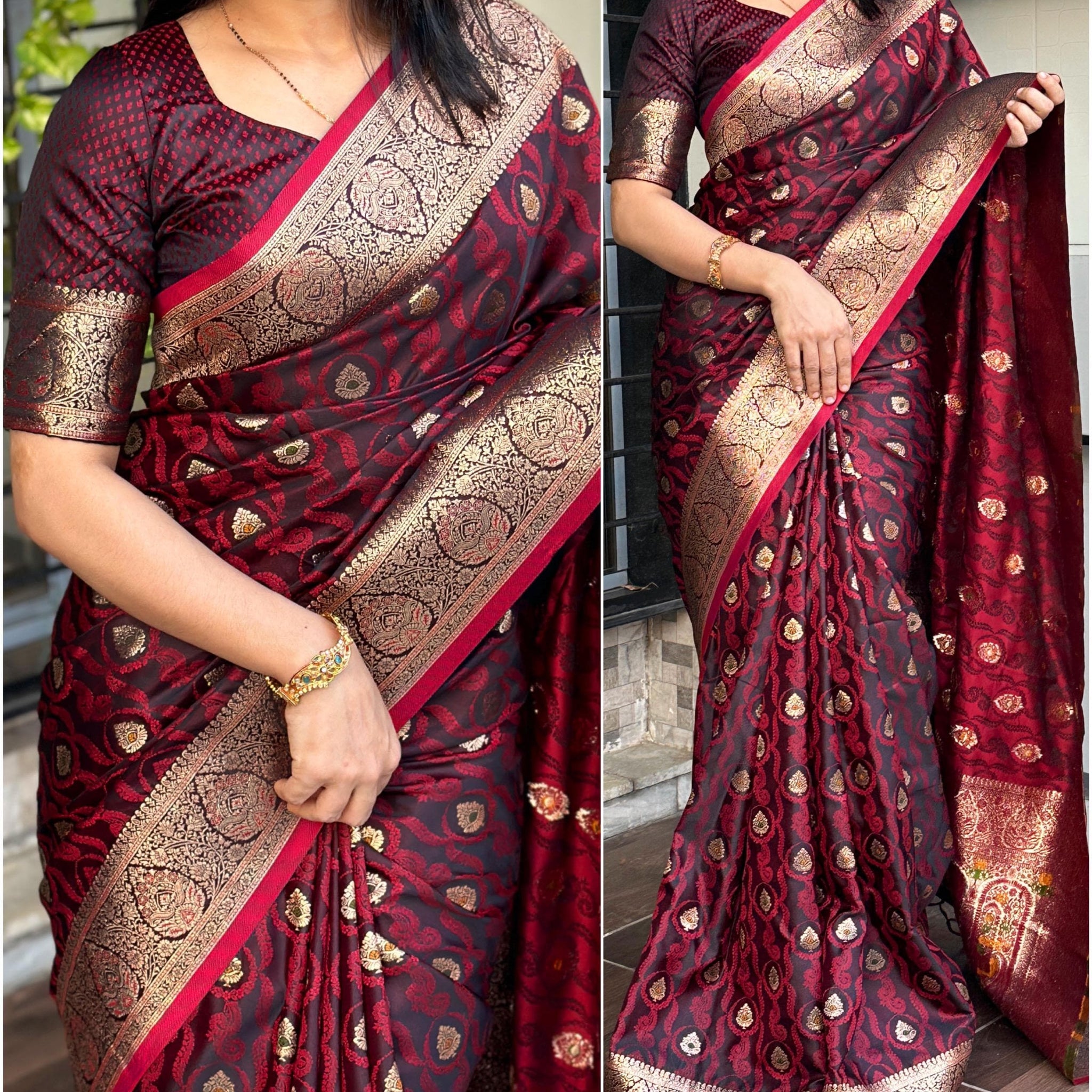 Beautiful Designer Prakruti Pure Satin Silk Saree