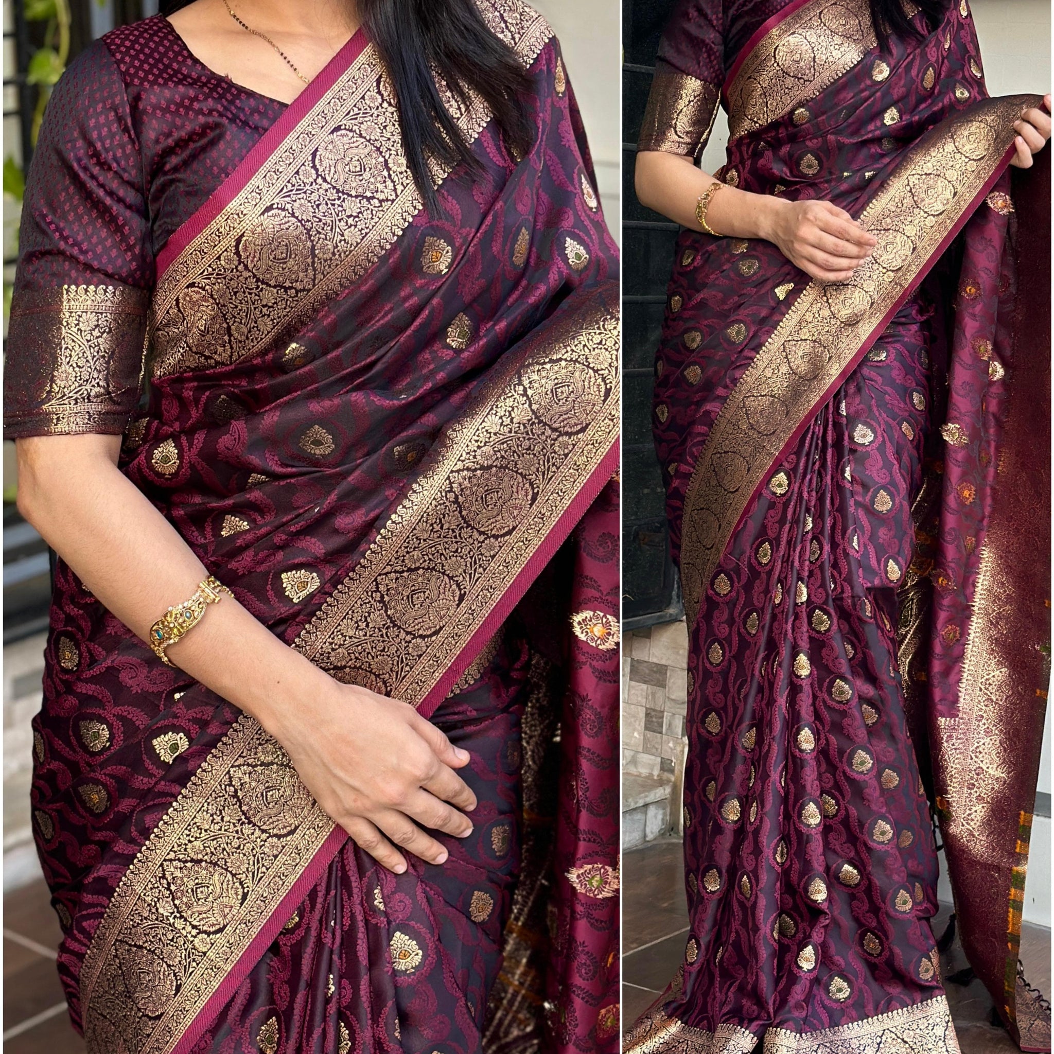 Beautiful Designer Prakruti Pure Satin Silk Saree