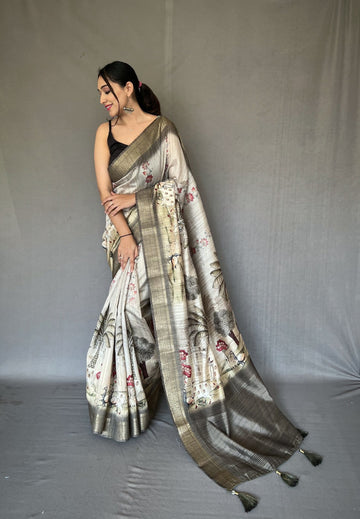 Beautiful Designer Pure Gopika Tussore Silk Saree