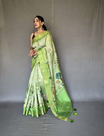 Beautiful Designer Pure Gopika Tussore Silk Saree