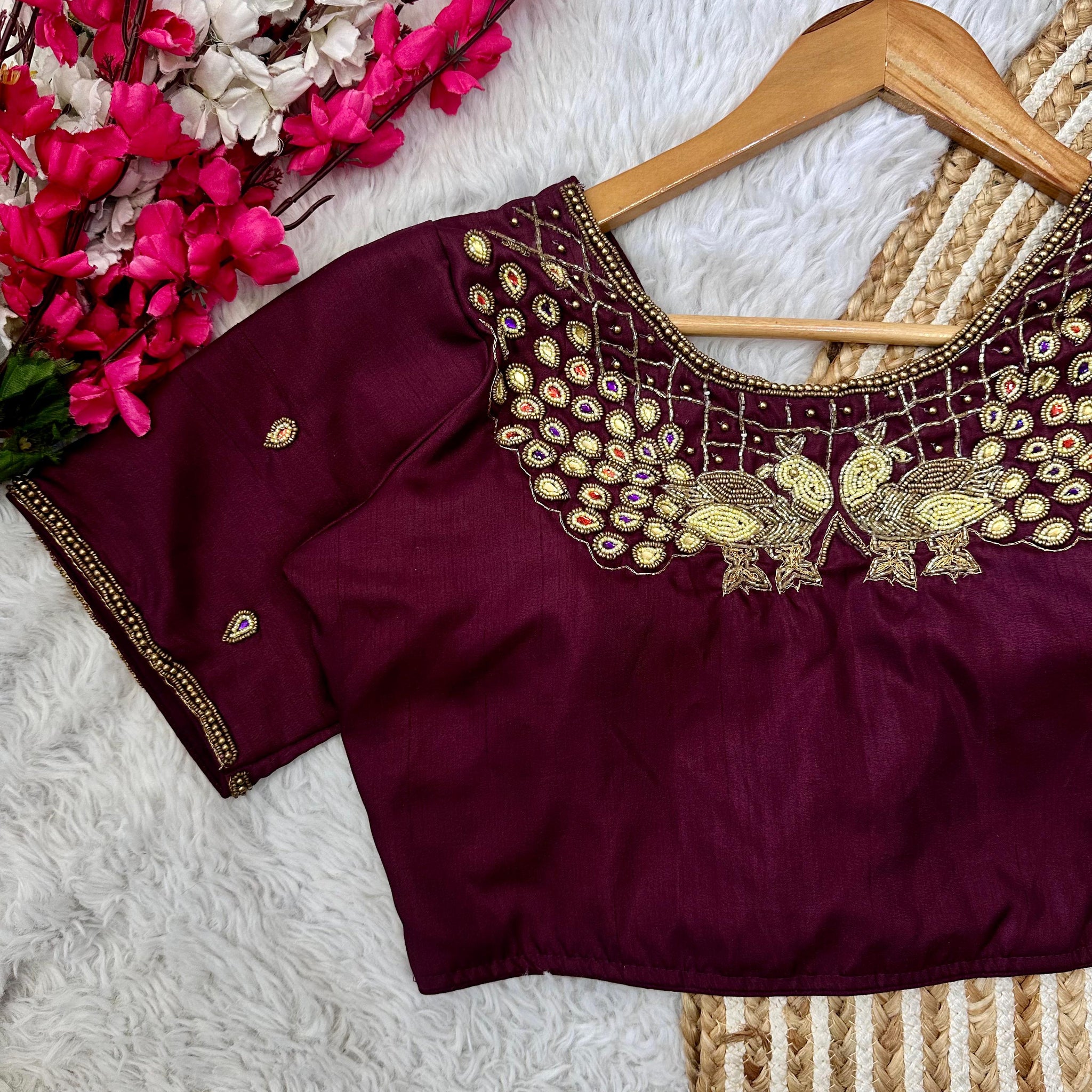 Beautiful Handcrafted Work Wedding Blouse