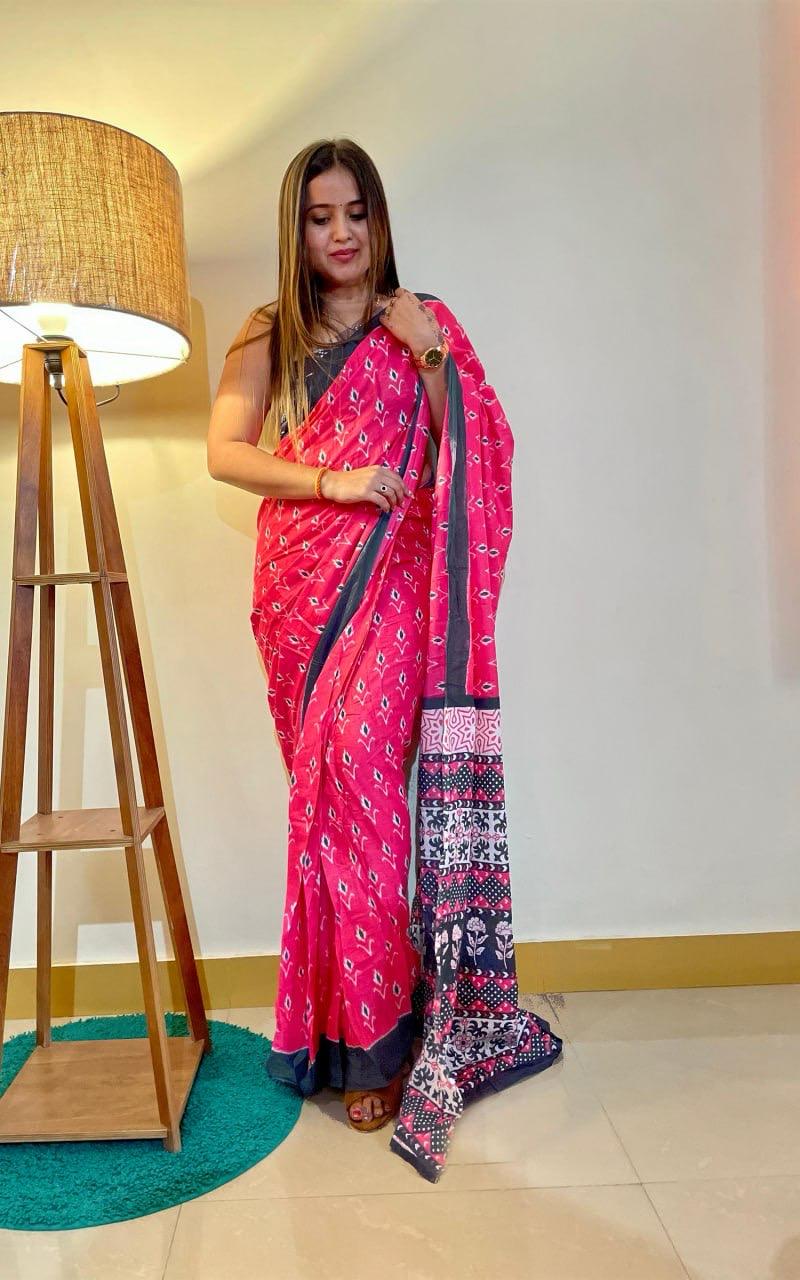 Beautiful Designer Soft Pure Cotton Saree