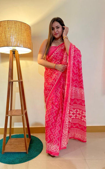 Beautiful Designer Soft Pure Cotton Saree