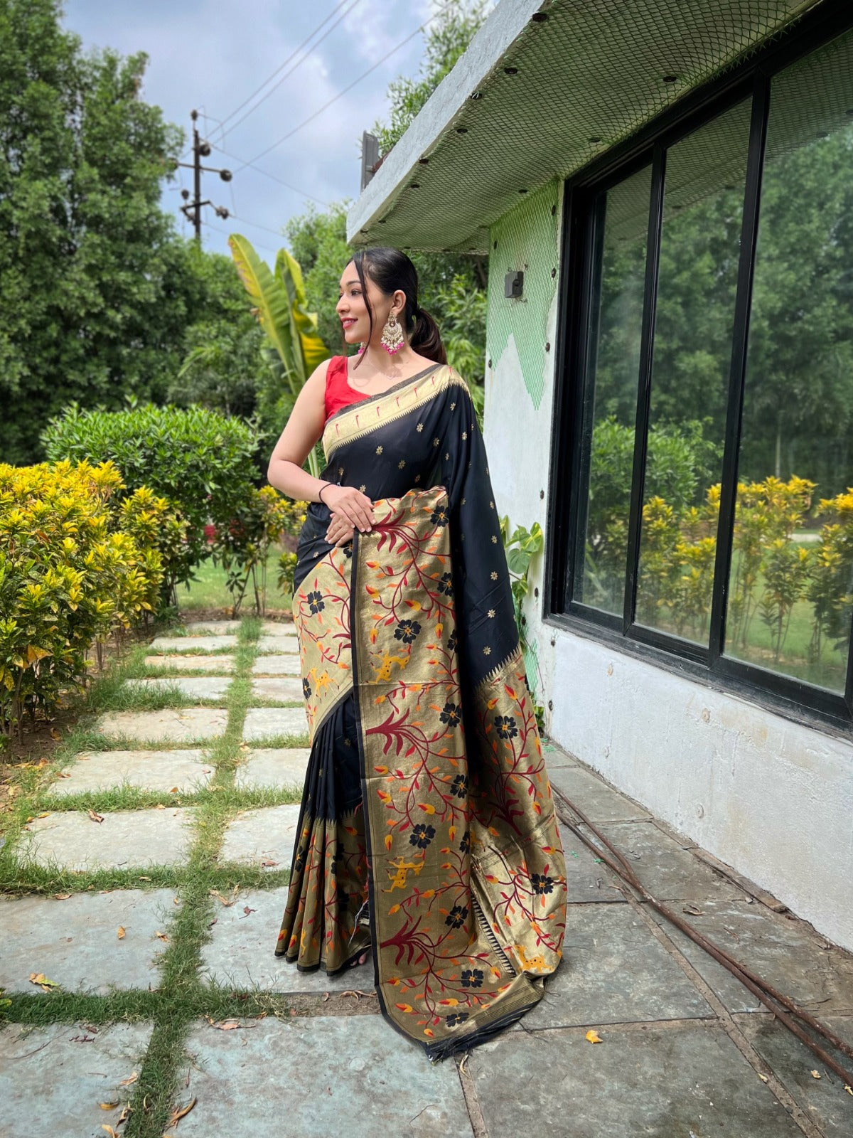 Beautiful Designer Traditional Pure Gayatri Paithani Silk Saree