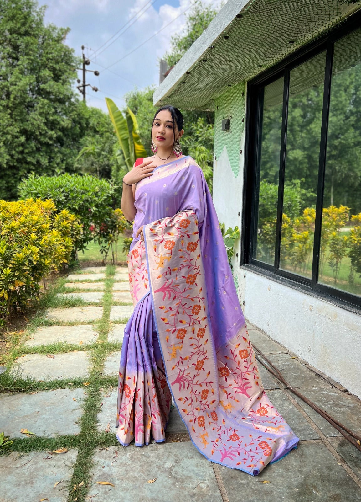 Beautiful Designer Traditional Pure Gayatri Paithani Silk Saree