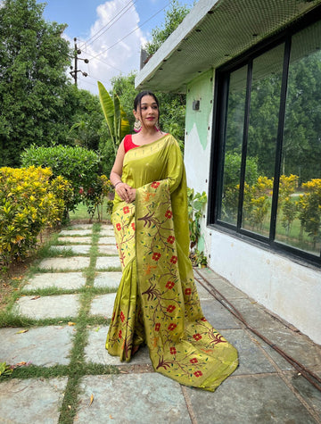 Beautiful Designer Traditional Pure Gayatri Paithani Silk Saree