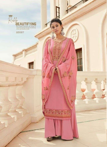 GHAZAL BY FIONA 23061 TO 23067 SERIES CHINON FULL STICHED SALWAR SUITS WHOLESALE 7 PCS