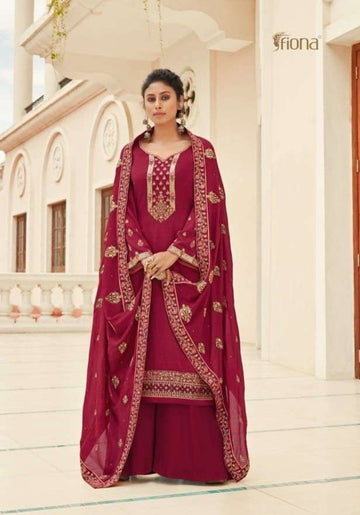 GHAZAL BY FIONA 23061 TO 23067 SERIES CHINON FULL STICHED SALWAR SUITS WHOLESALE 7 PCS