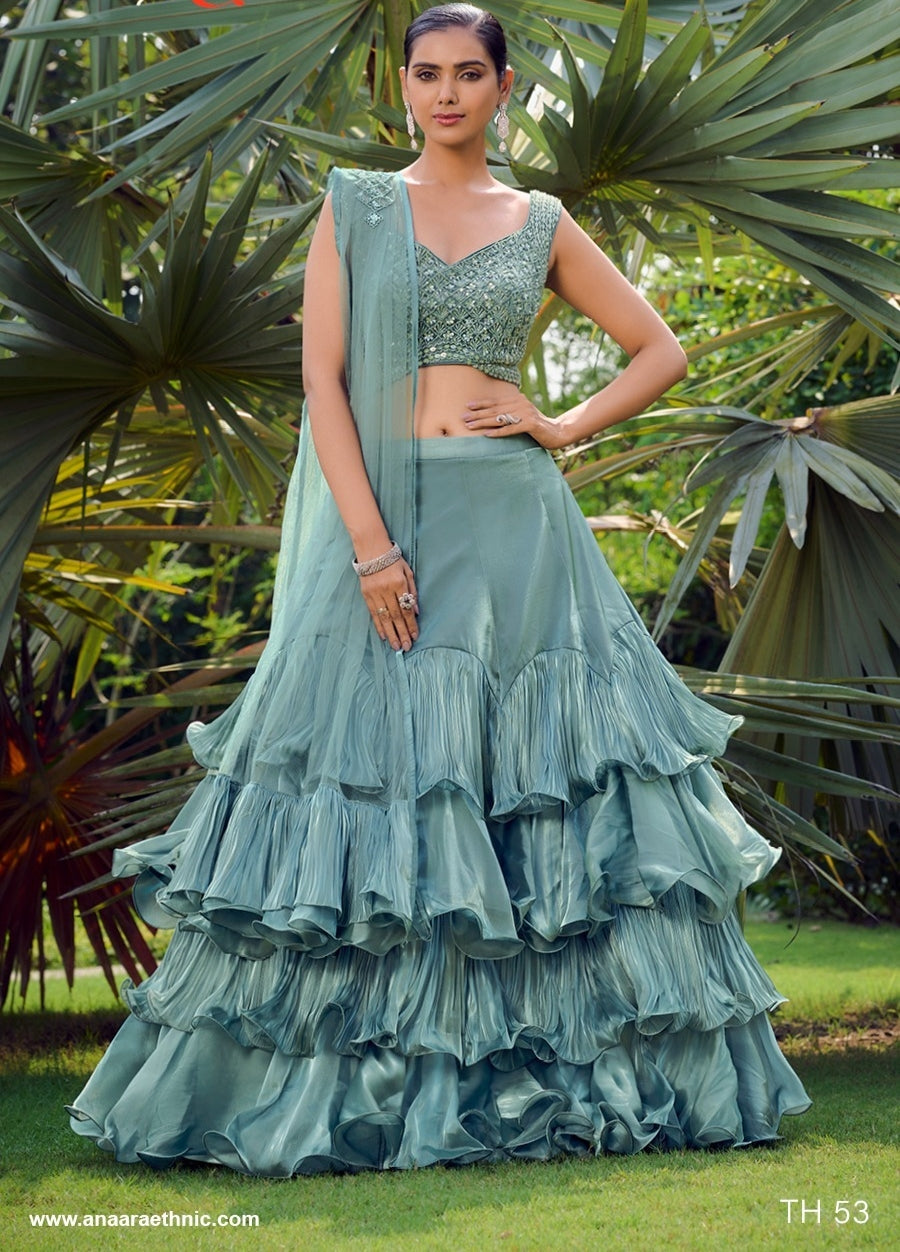 Wedding Designer Crop Top Lahenga Choli Collection