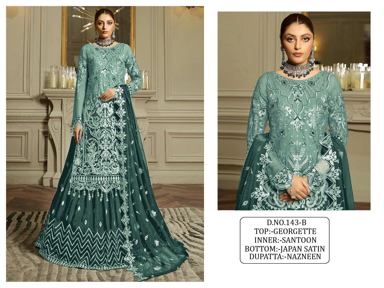 Beautiful Designer New Pakistani Dress Design 143