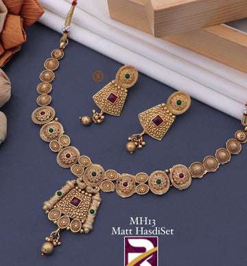 Beautiful Premium Quality Antique Necklace set with Earrings