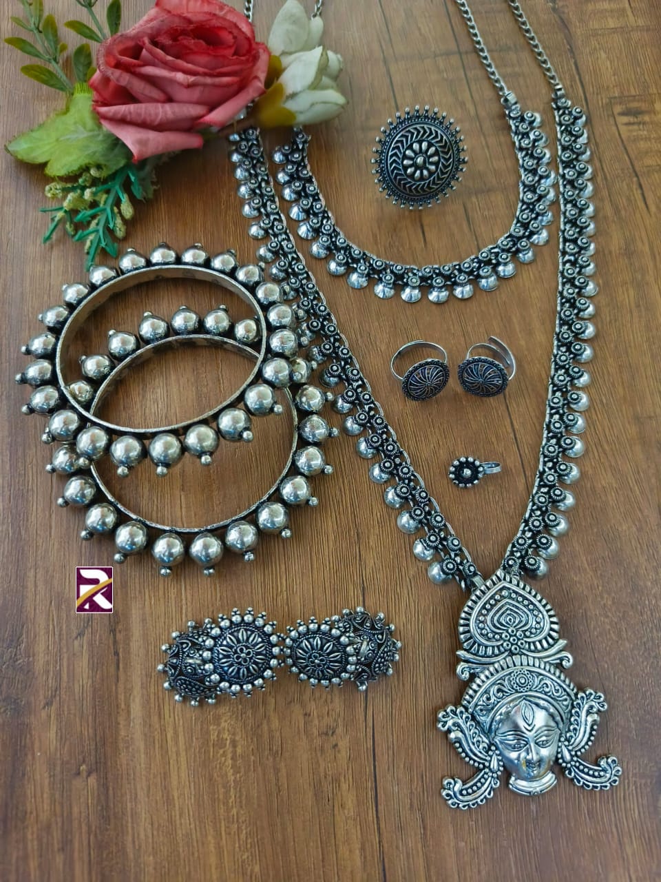 Beautiful Oxidised Long Necklace set