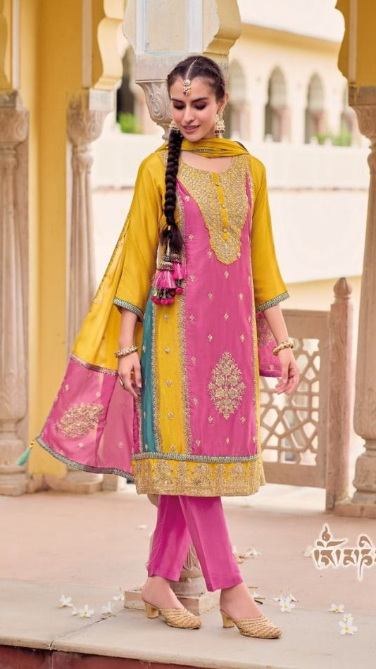 Beautiful Designer Naaz Patiya Style Chudidar Suit