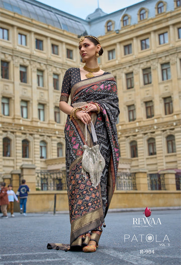 Beautiful Designer Rewaa Patola Silk Saree Vol 5