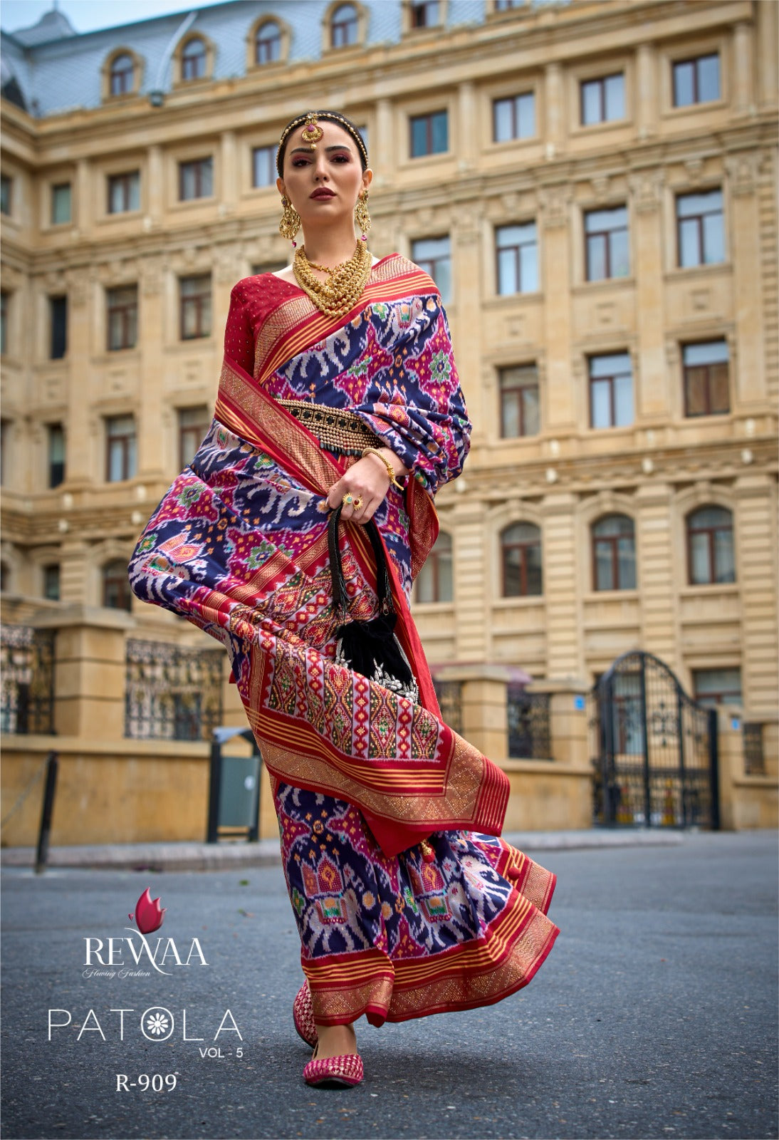 Beautiful Designer Rewaa Patola Silk Saree Vol 5