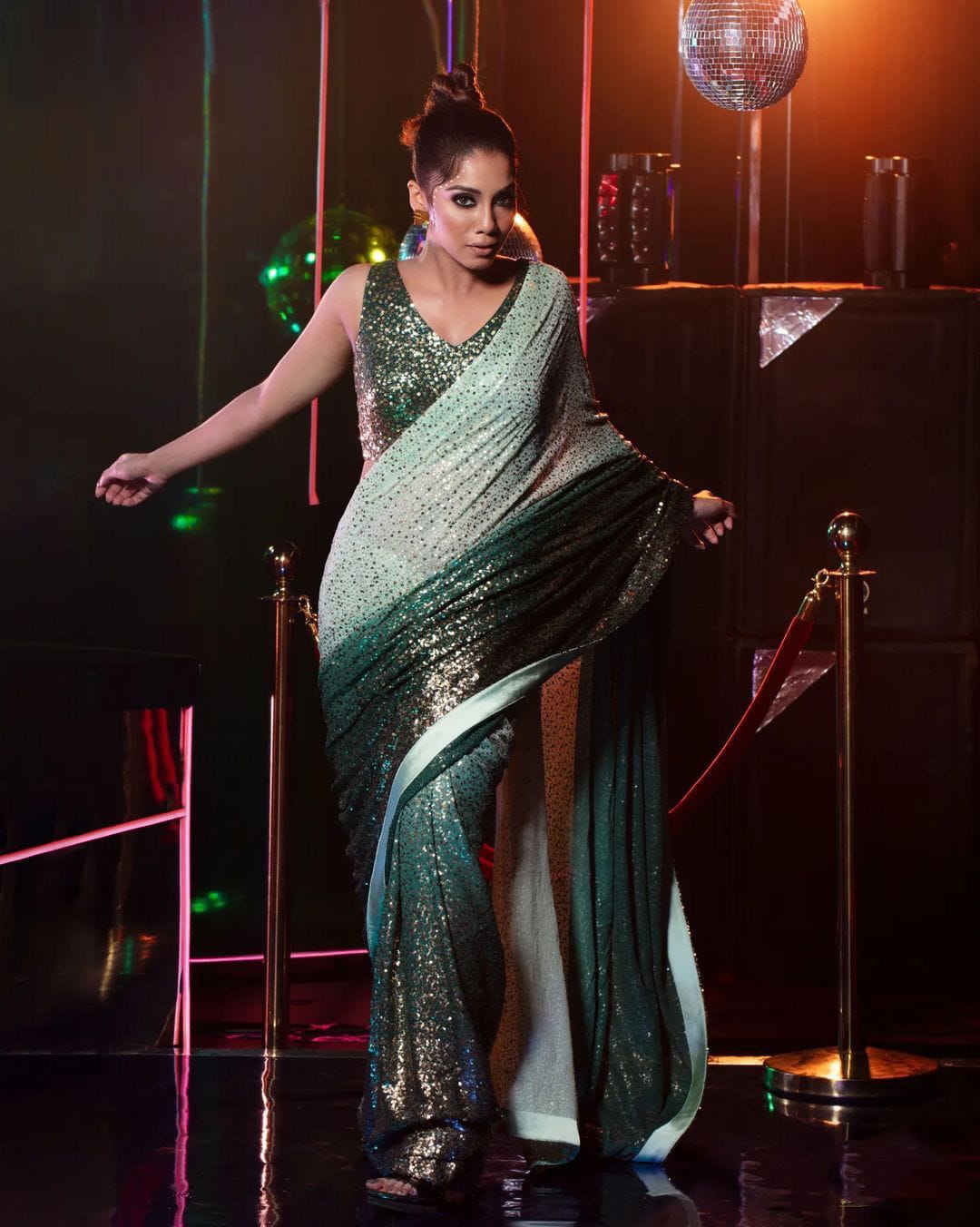 Bollywood Block Buster Sequins Saree