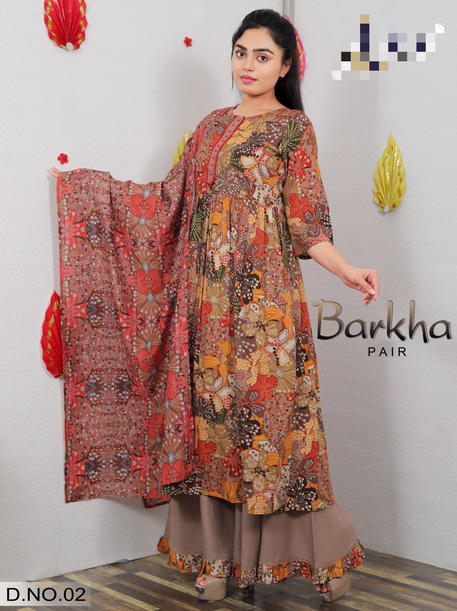 Party Wear Designer Barkha Fency Three Piece Suit