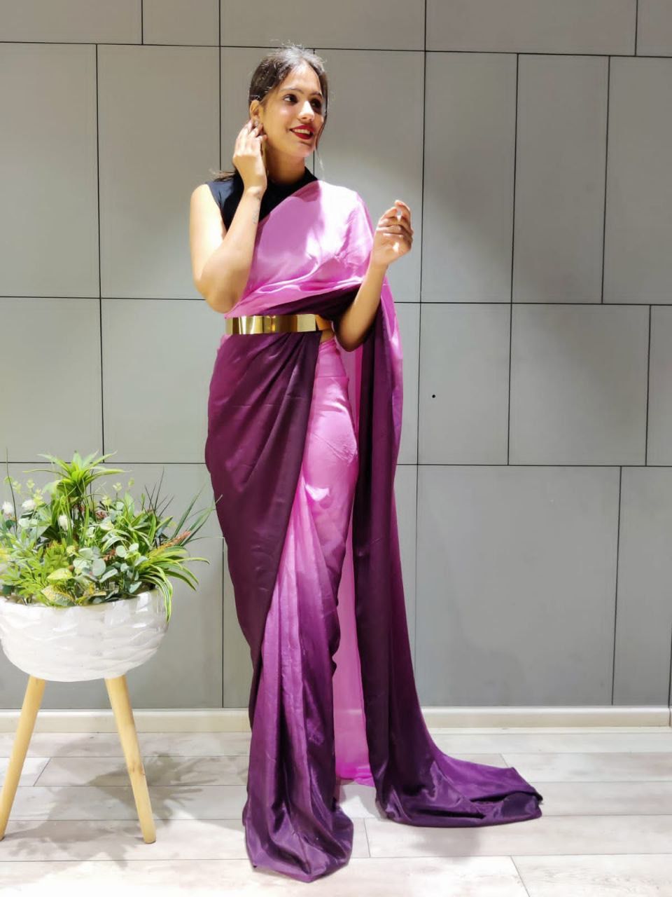 Beautiful Aliya Ready To Wear One Minute Saree