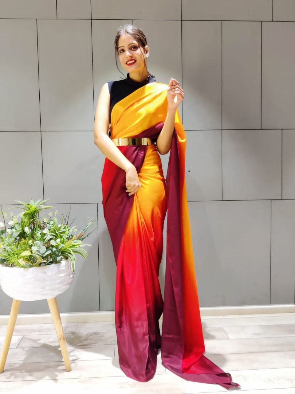 Beautiful Aliya Ready To Wear One Minute Saree