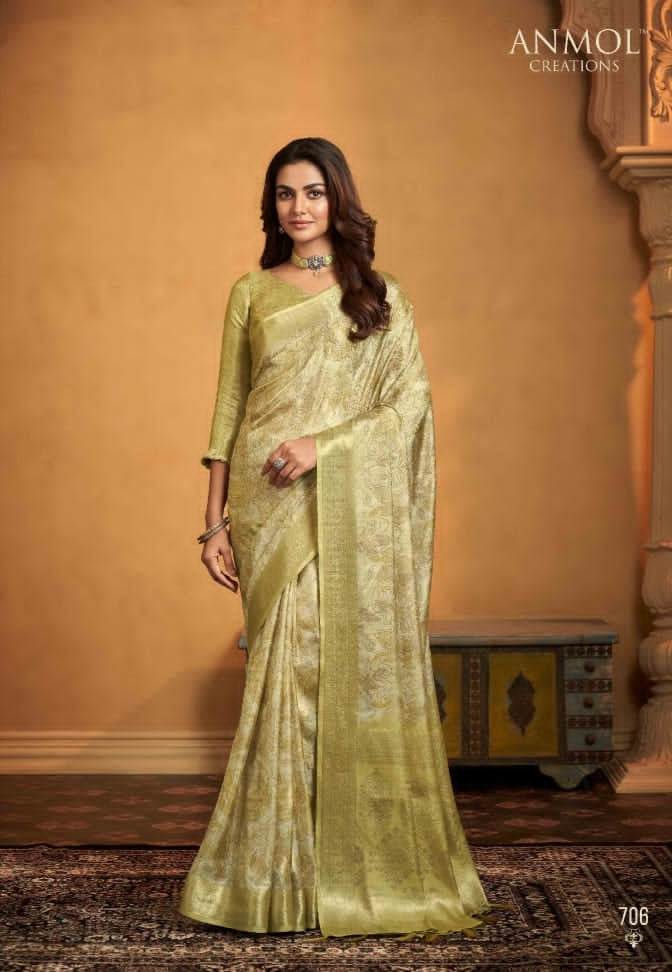 Beautiful Designer Anmol Tulip Pure Digital Print Saree