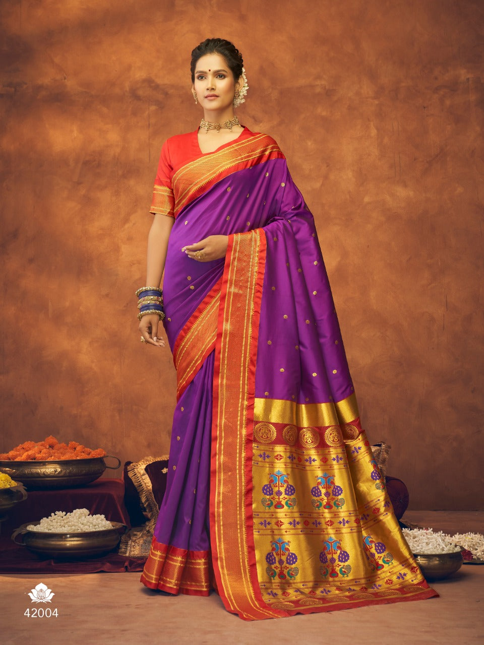 Beautiful Aaruchi Pure Silk Paithani with Maharani Pallu Saree