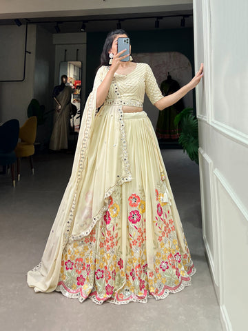 Wedding Designer Georgette Lehenga Choli Design 1733