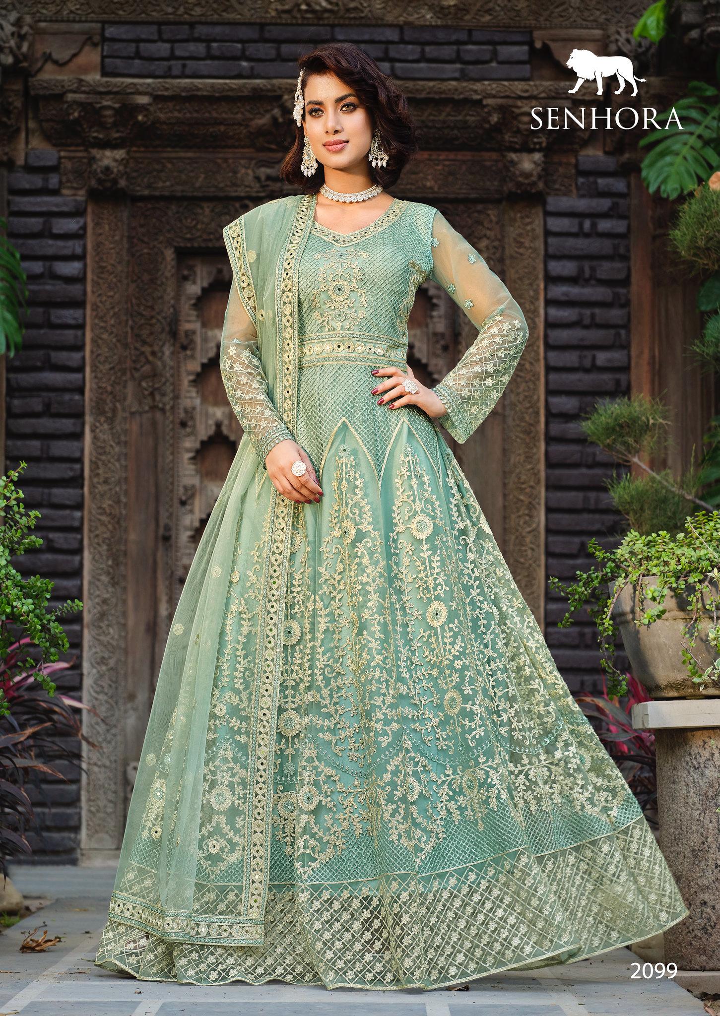 Senhora Amaira Festive Season Exclusive Designer Anarkali Suit Design 2099