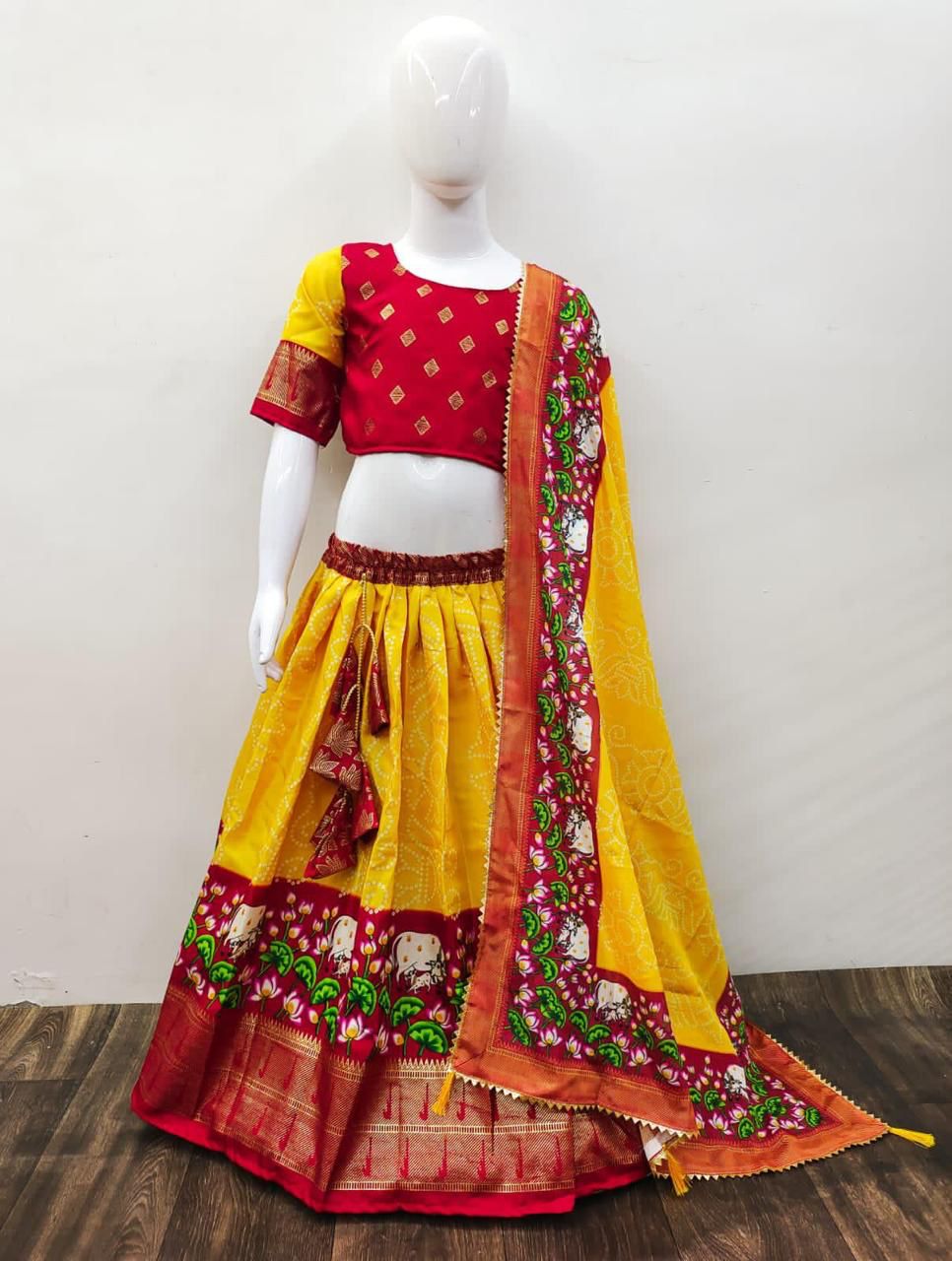 Amazon.in: Kalamkari Lehenga For Kids