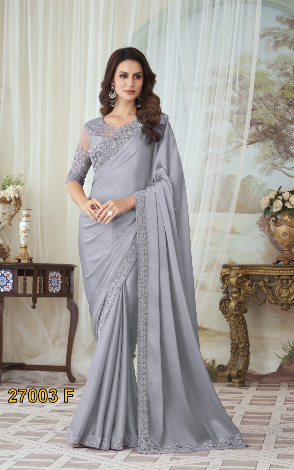 Tfh Silver Screen 27003 Exclusive Designer Saree Collection