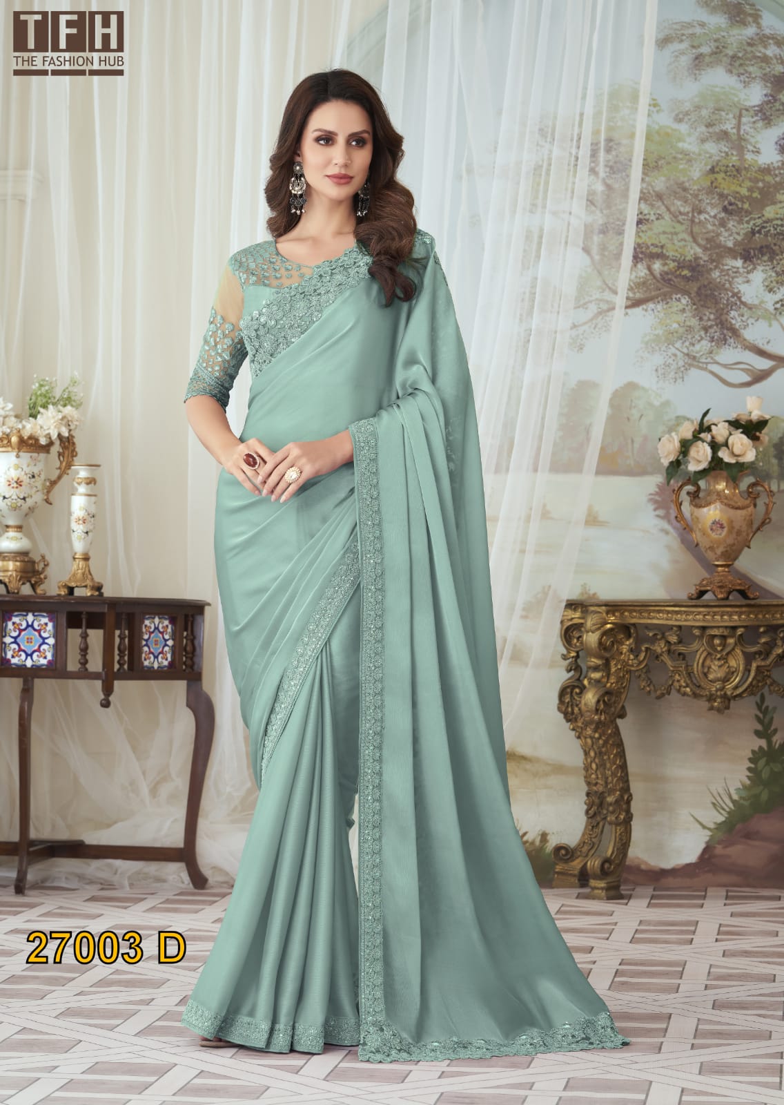 Tfh Silver Screen 27003 Exclusive Designer Saree Collection