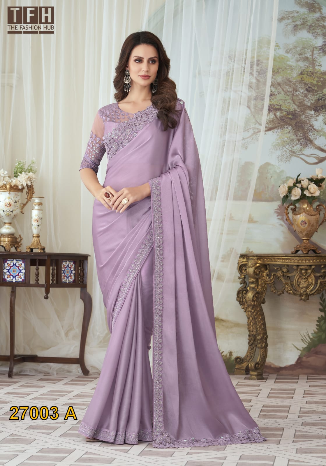 Tfh Silver Screen 27003 Exclusive Designer Saree Collection