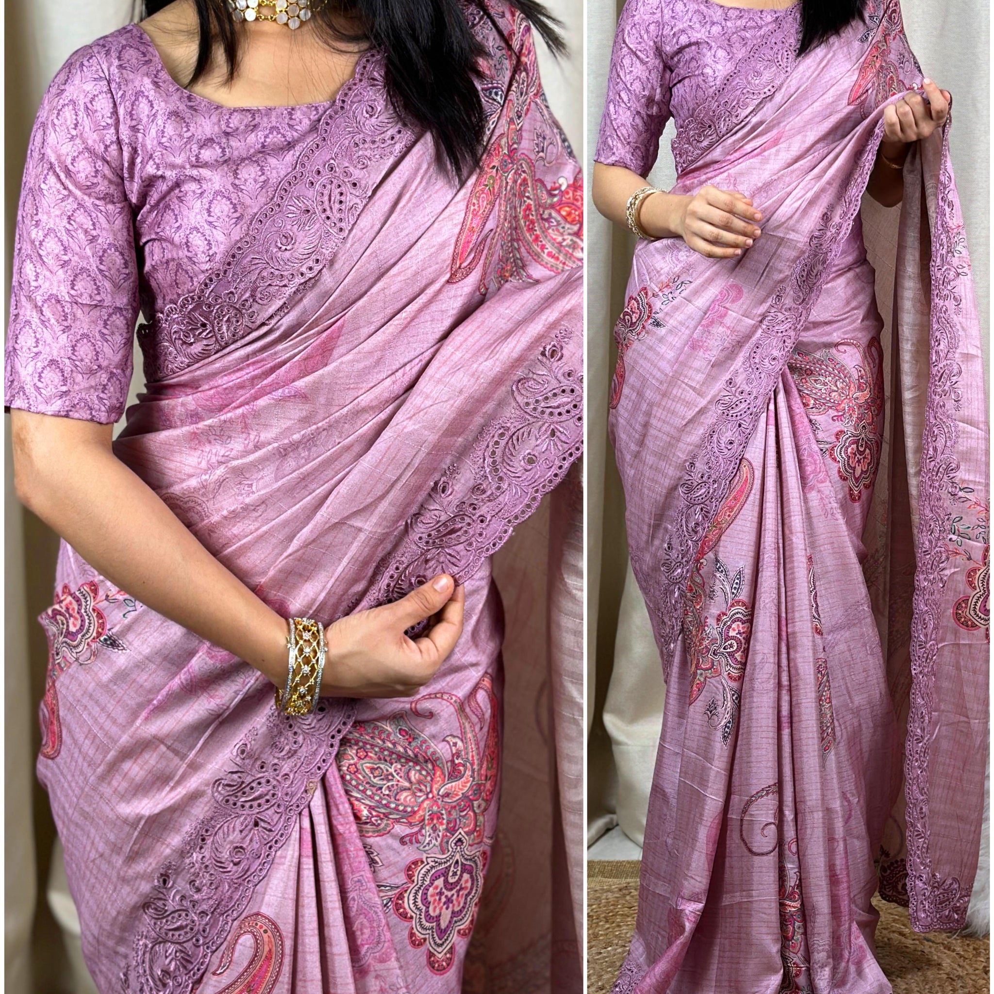 Beautiful Designer Vaishnavi Viscose Slub Silk Saree