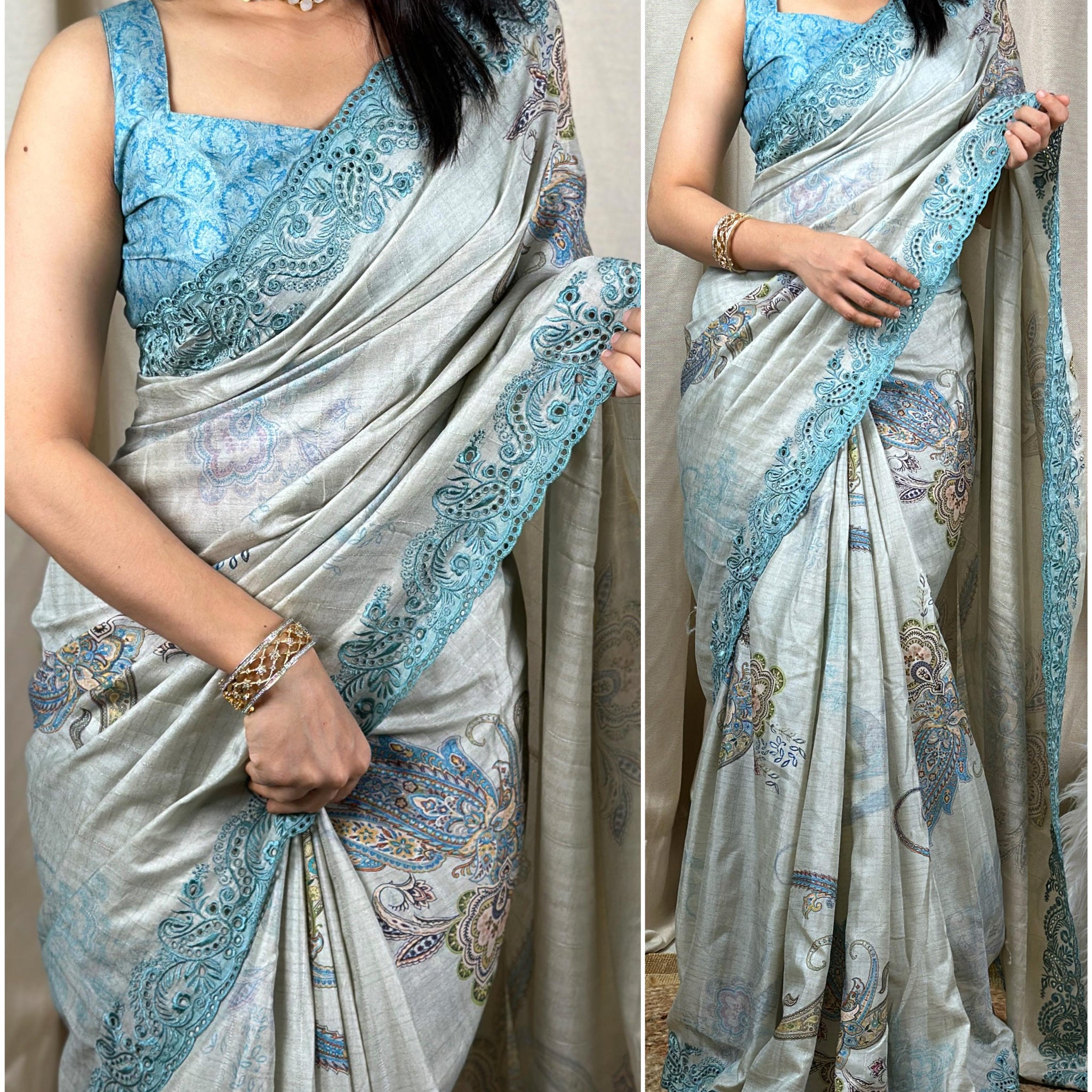 Beautiful Designer Vaishnavi Viscose Slub Silk Saree