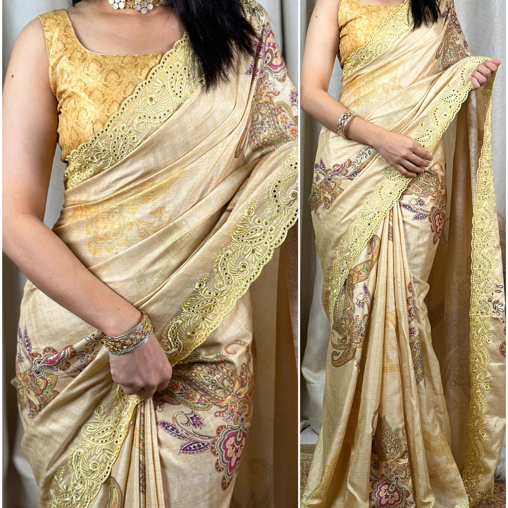 Beautiful Designer Vaishnavi Viscose Slub Silk Saree