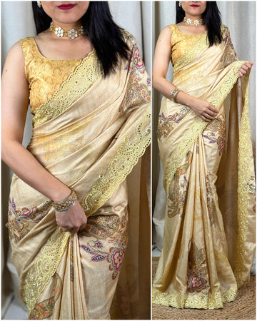 Beautiful Designer Vaishnavi Viscose Slub Silk Saree