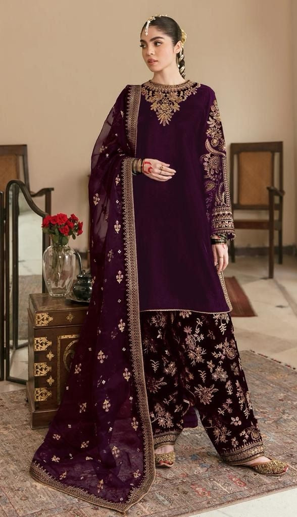 Fepic V 17022 Rosemeen Velvet Pakistani Suits