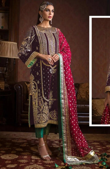 Fepic Rosemeen V 17032 Velvet Heavy Embroidered Pakistani Suit