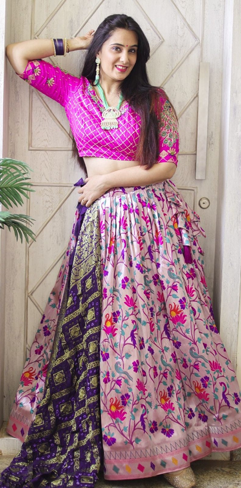 Beautiful Designer Banarasi Paithani Lehenga Choli