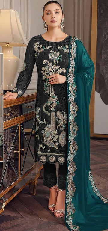 Al Khushbu Pakistani Georgette Suit Design 5028