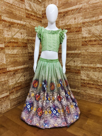 Beautiful Kid's Printed Designer Lehenga Blouse.